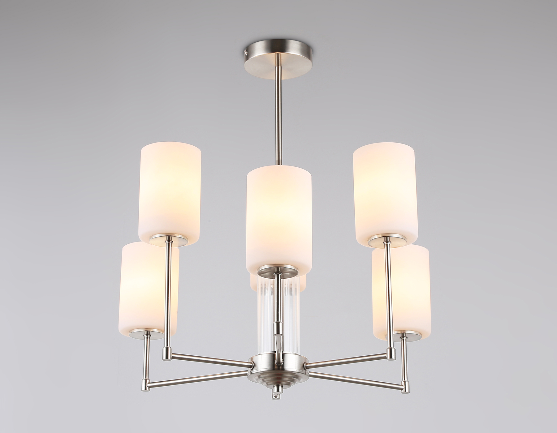 LH56211/6 SN/FR никель/белый матовый E27/6 max 60W D600*600