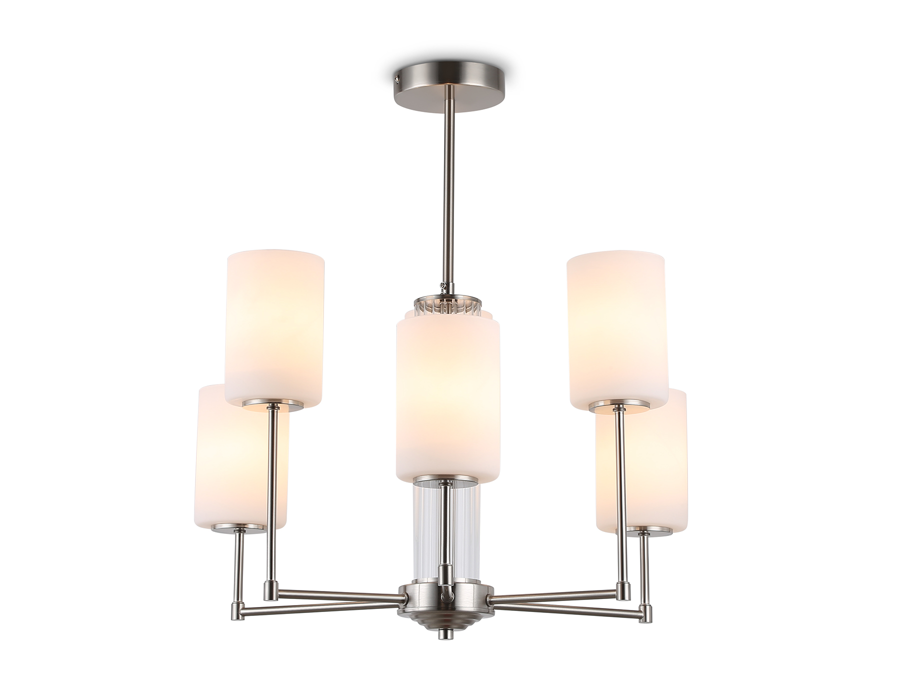 LH56211/6 SN/FR никель/белый матовый E27/6 max 60W D600*600