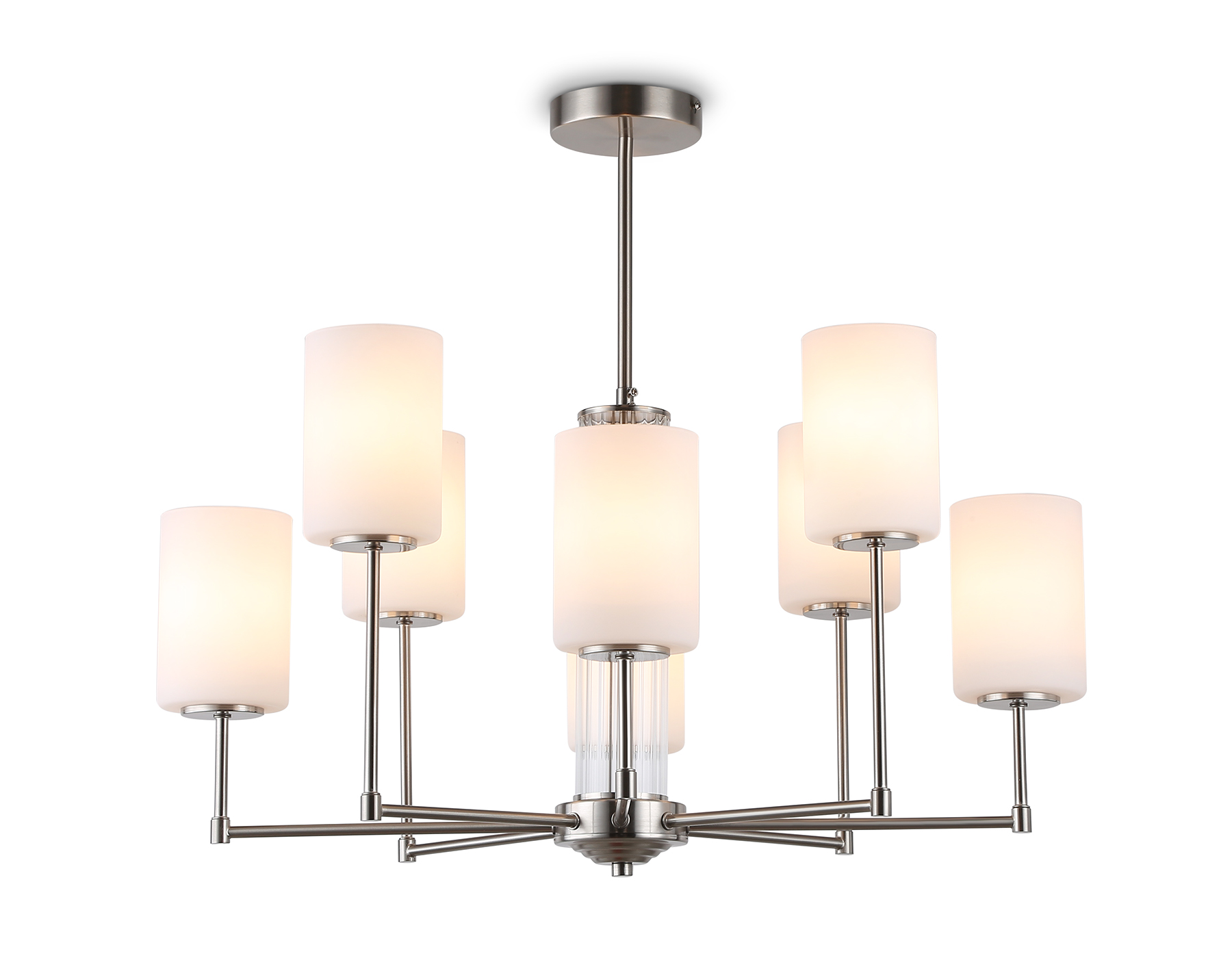 LH56213/8 SN/FR никель/белый матовый E27/8 max 60W D700*600