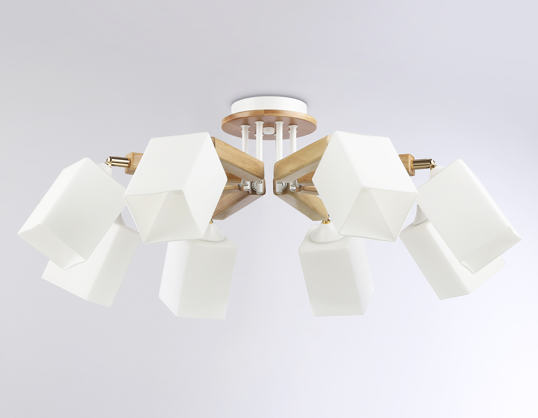 TR9522/8 WH/GD/FR белый/золото/белый матовый E27*8 max 40W D790*260