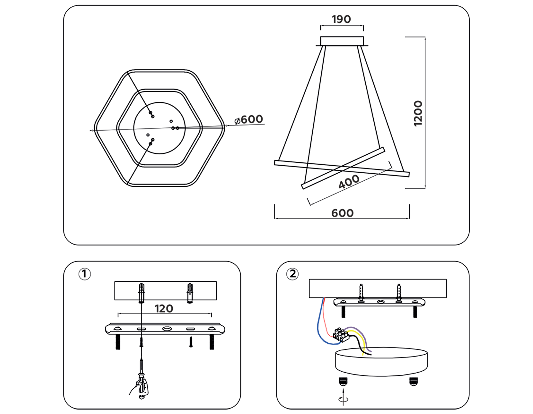 FL360/2 WH белый 4200K 48W D400/600*1200 (без ПДУ)