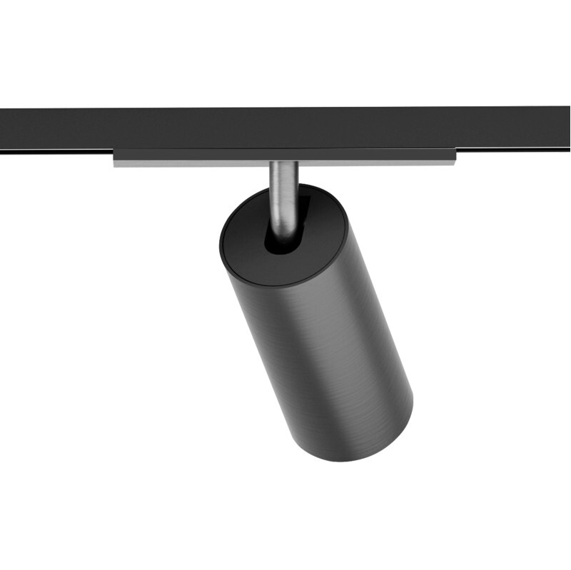 DK5741-DN Светильник для трека SHINE SPOT со светодиодом, D45*H100, 48V DC, 10W, RA?90, 3000K, IP20, темный никель, алюминий