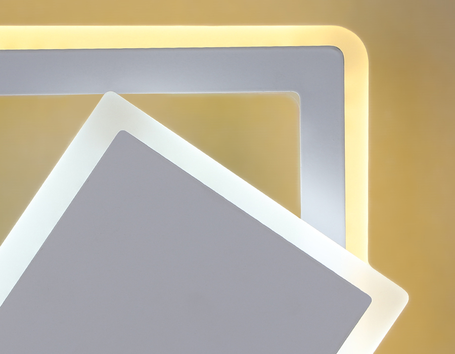 FA565 WH/S белый/песок LED 3000K/6400K 24W 200*200*60