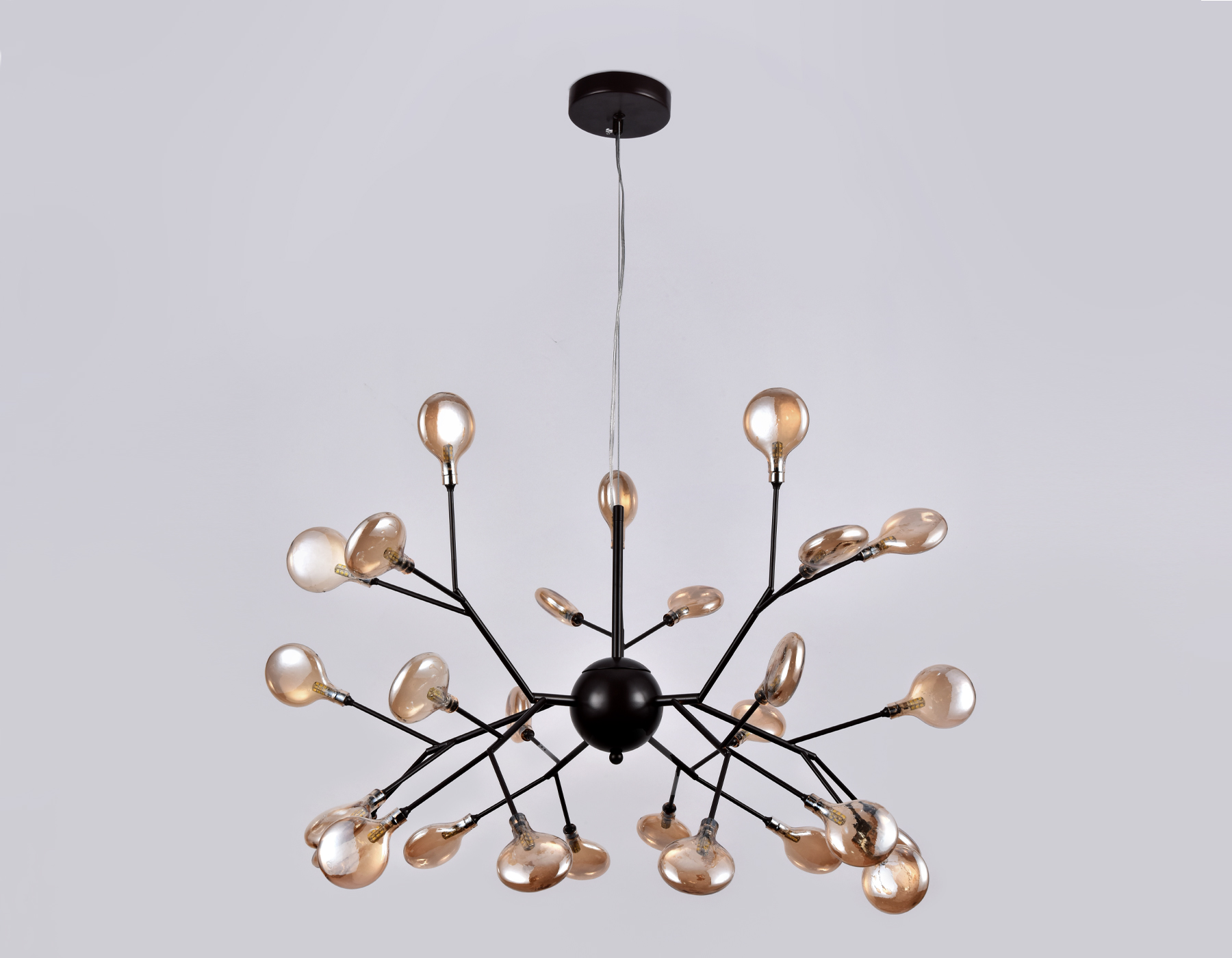 TR3013/27 DCF/TI темный кофе/янтарь G4/27 max 20W D750*650