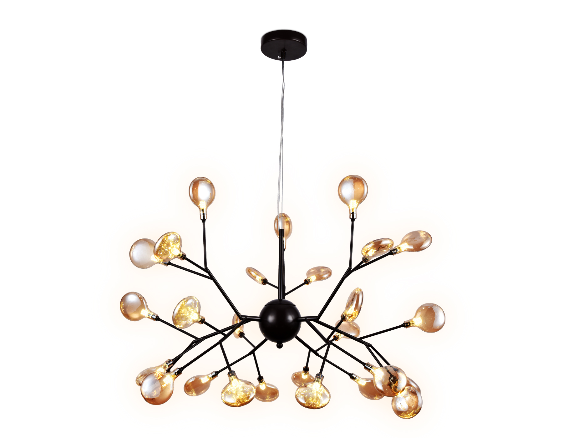 TR3013/27 DCF/TI темный кофе/янтарь G4/27 max 20W D750*650