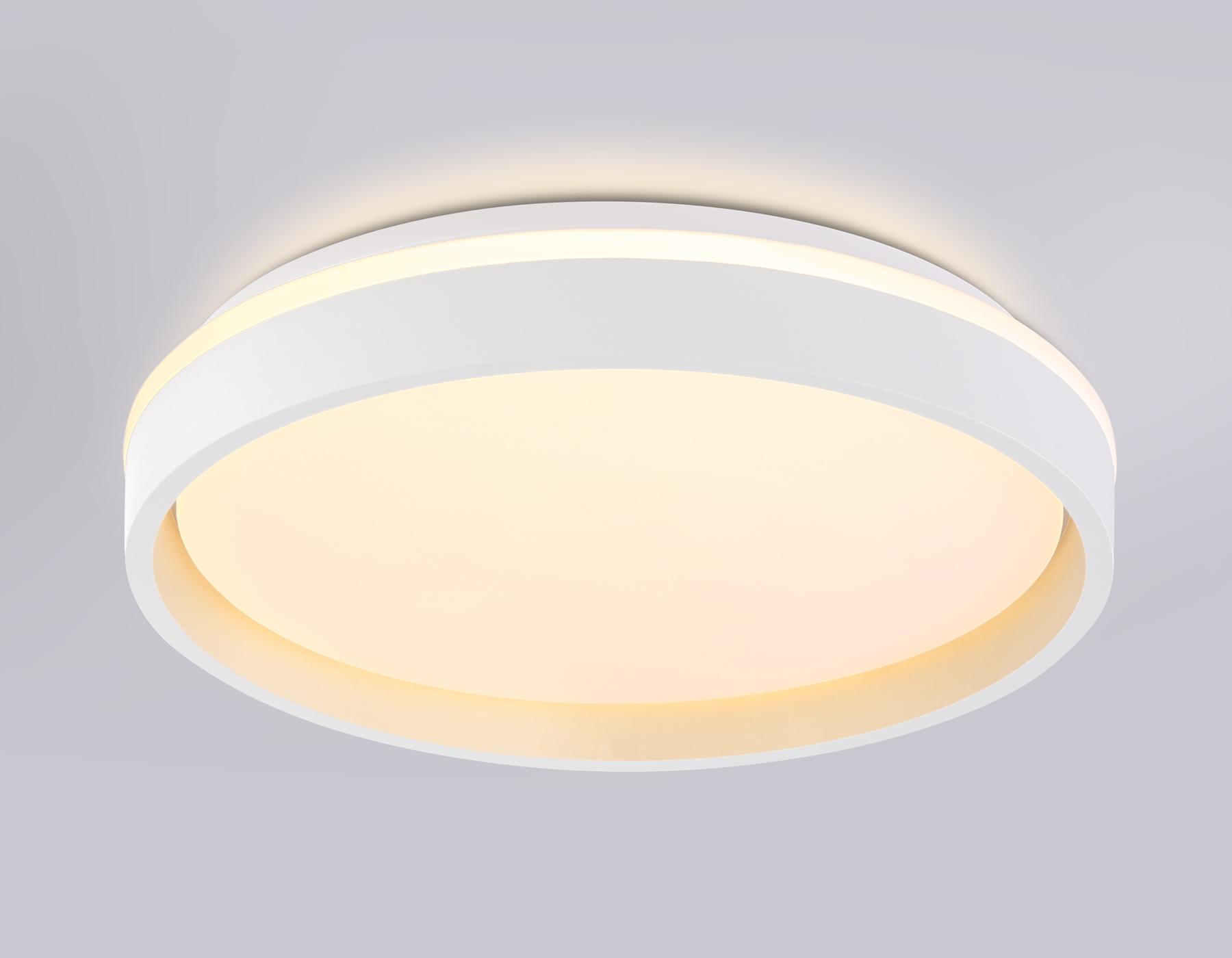 FZ601 WH/GD белый/золото IP20 46W 3000K-6500K+RGB D390*80 (ПДУ ИК)