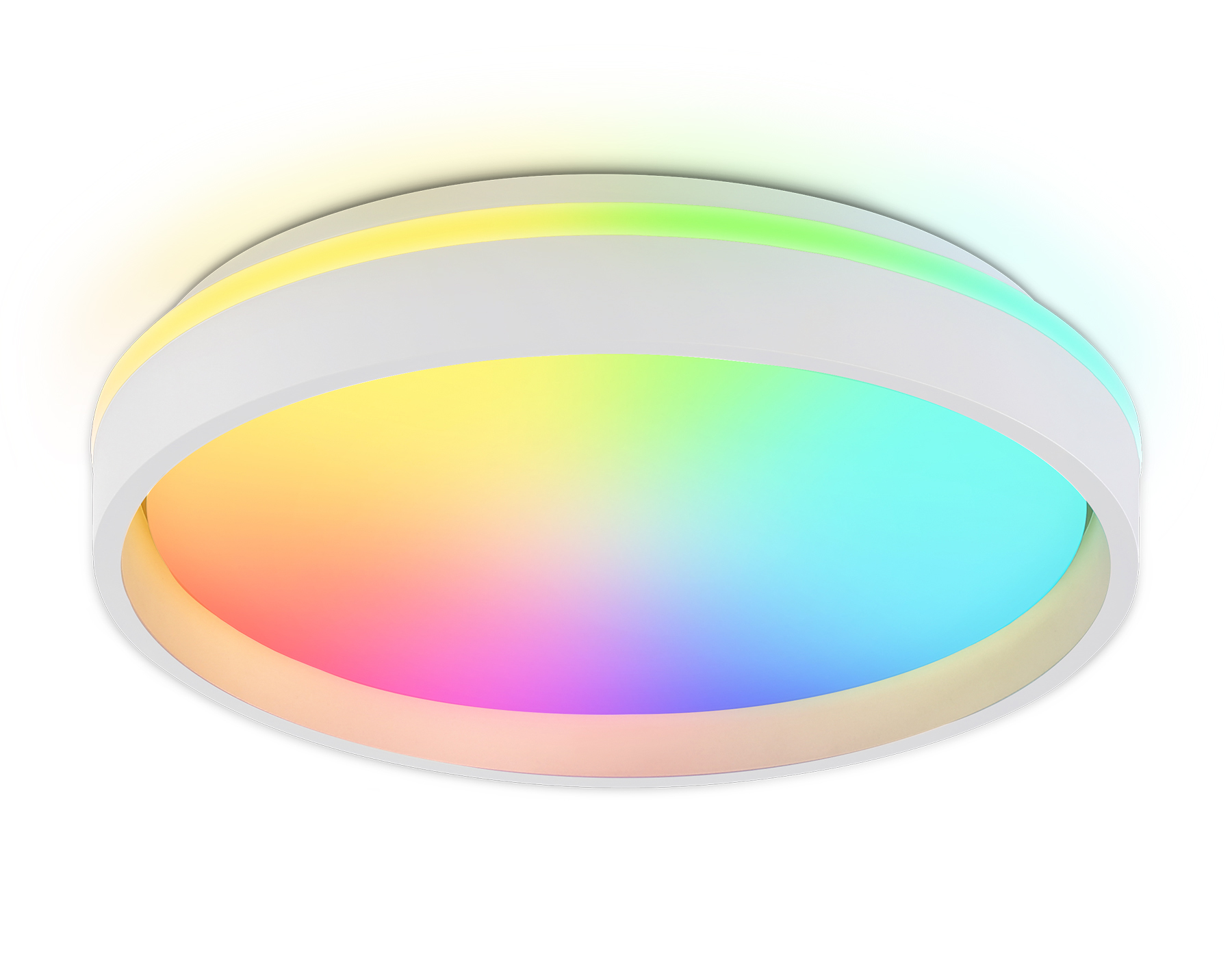 FZ601 WH/GD белый/золото IP20 46W 3000K-6500K+RGB D390*80 (ПДУ ИК)