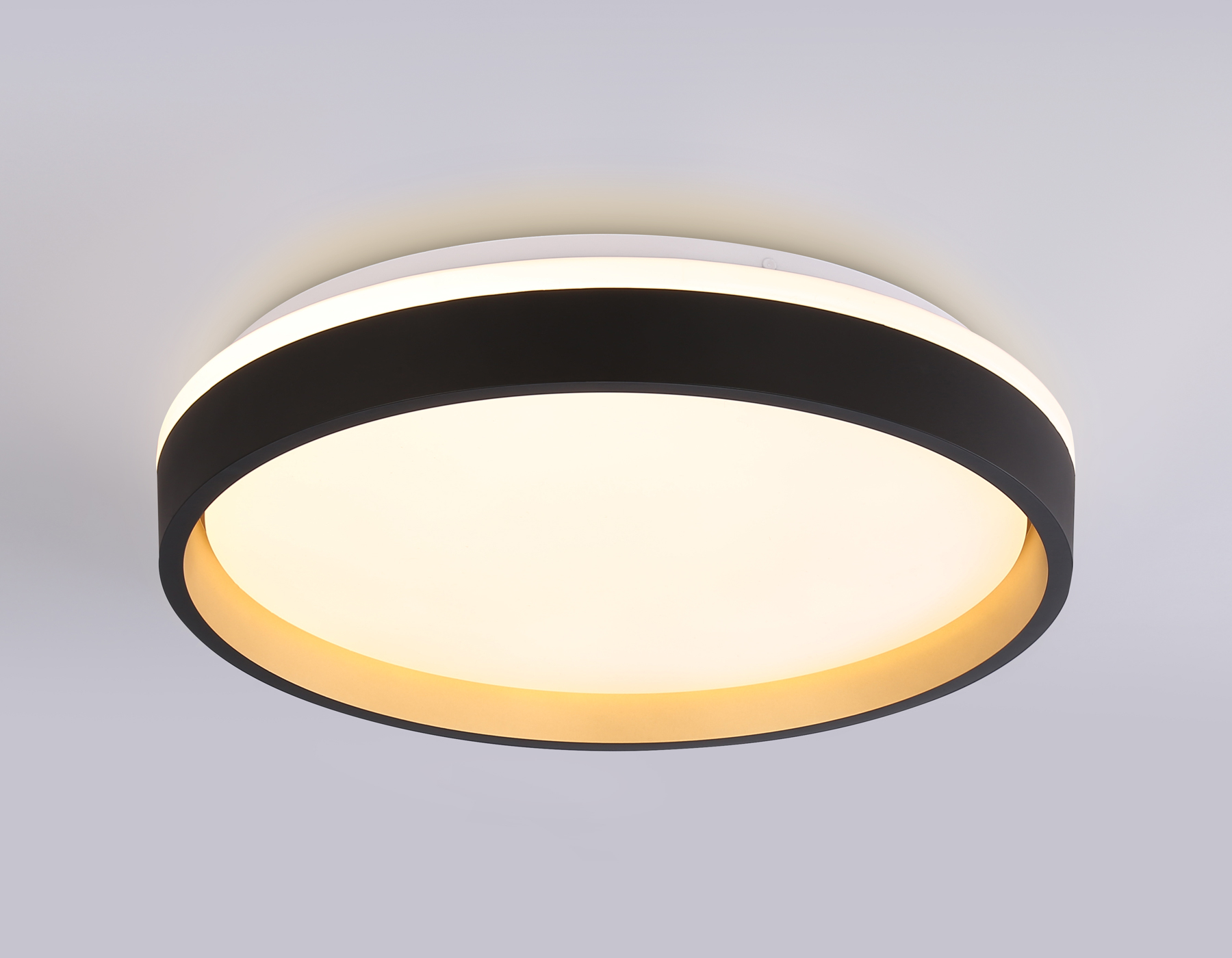 FZ604 BK/GD черный/золото IP20 46W 3000K-6500K+RGB D390*80 (ПДУ ИК)