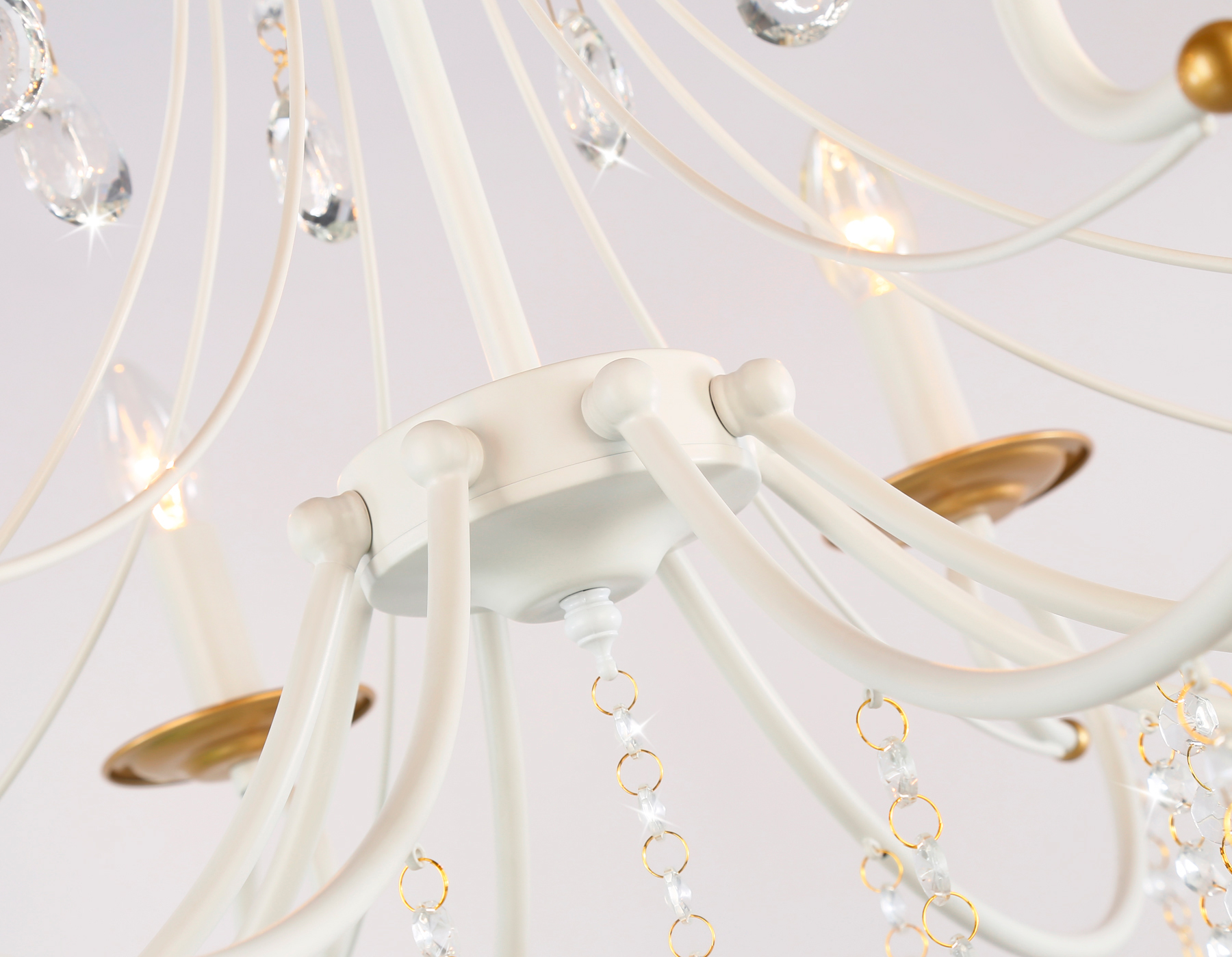 TR4917/8 WH/GD белый/золото E14/8 max 40W D740*930