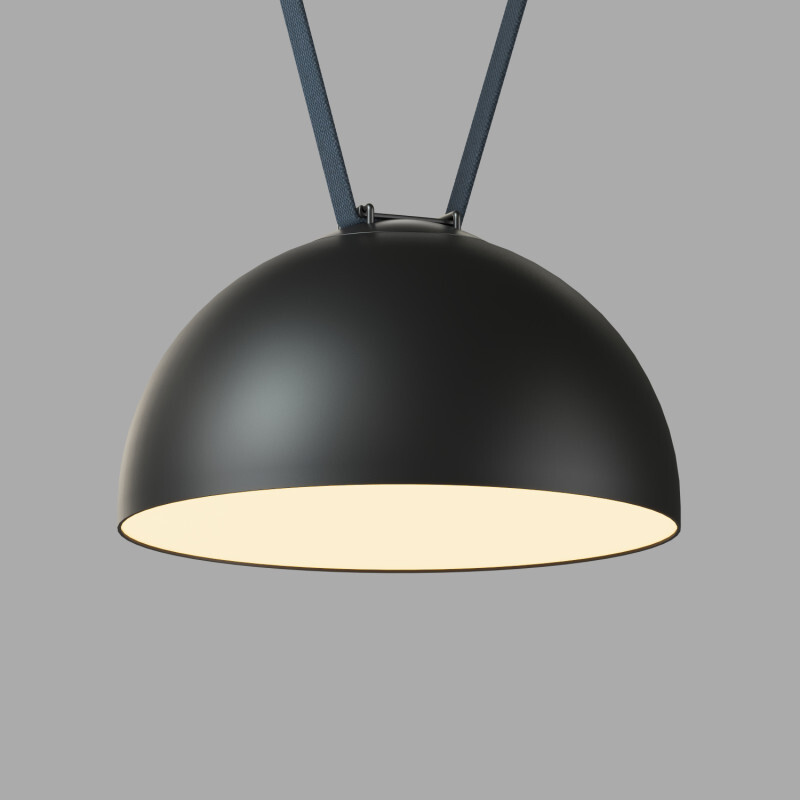 DK5563-BK Cветильник для трека-ремня Belty, серия Flow со светодиодом, D300*H171мм, 48V DC, 28W, RA90, 120°, 3000K, IP20, черный, алюминий