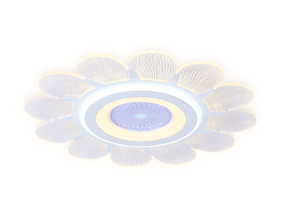 AK4301 WH белый 105W D520*80 (ПДУ РАДИО 2.4)