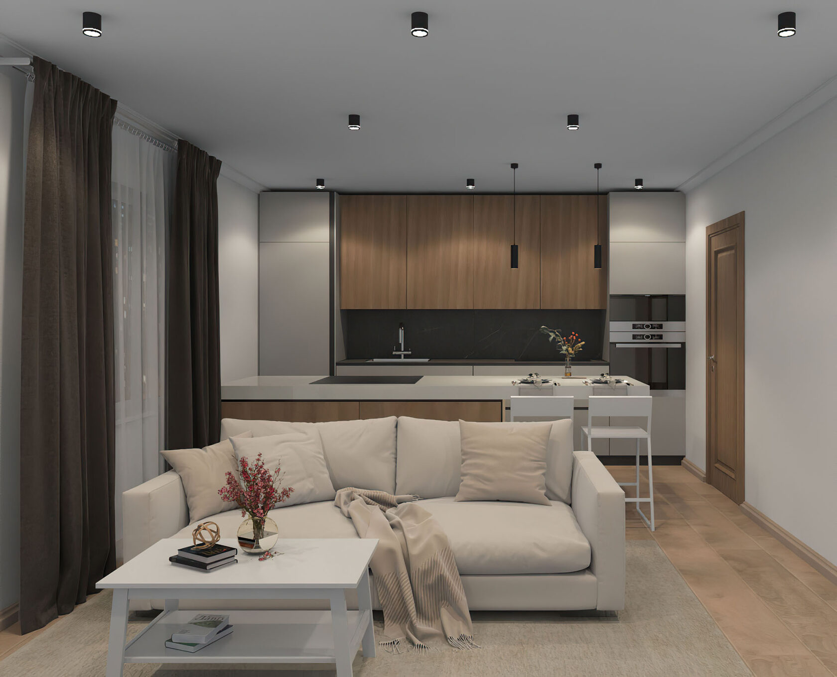 DK4013-BK Светильник накладной IP 20, 5 Вт, LED 4000, черный, алюминий/акрил