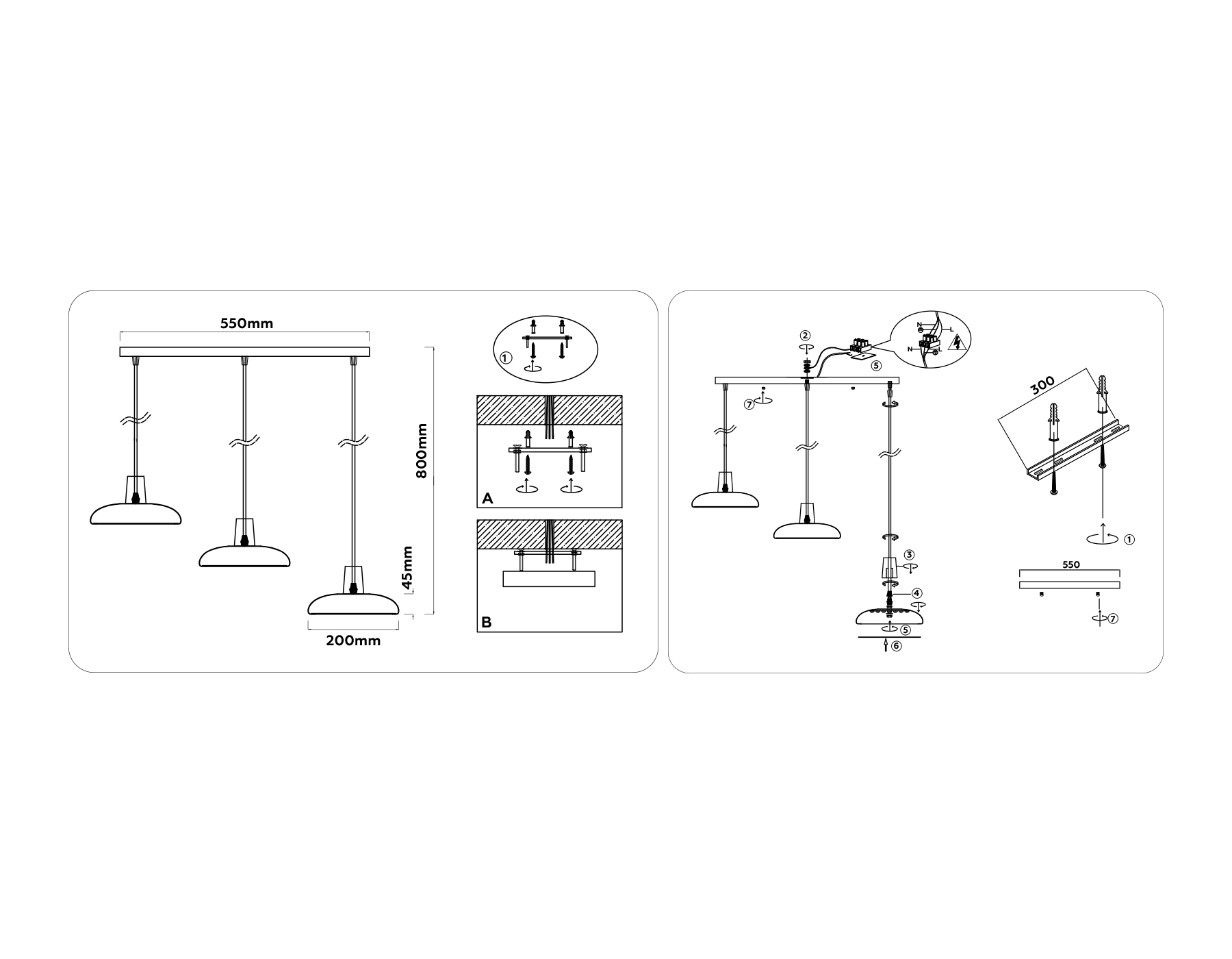 FL4840/3 WH/WD белый/дерево 72W 3000-6000K 550*200*800 (без ПДУ)