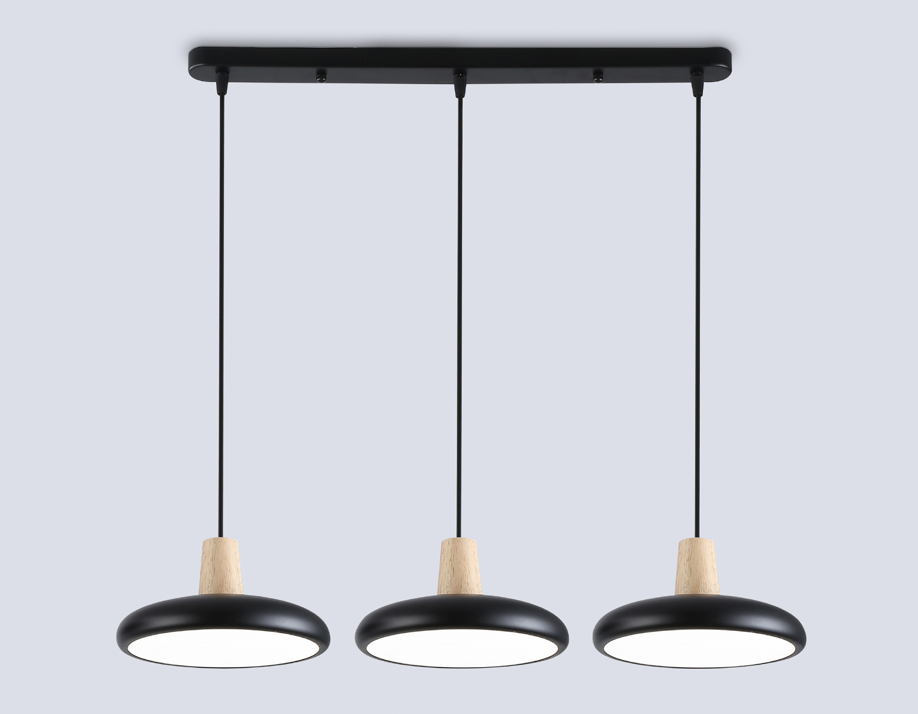 FL4841/3 BK/WD черный/дерево 72W 3000-6000K 550*200*800 (без ПДУ)