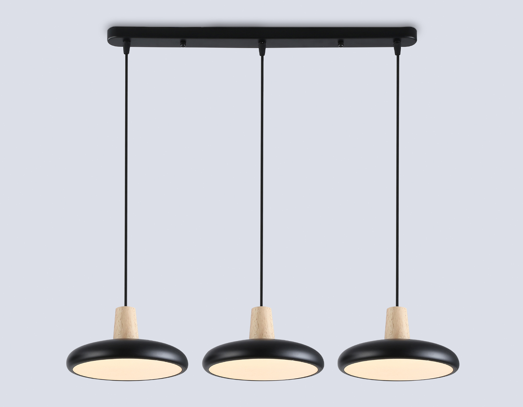 FL4841/3 BK/WD черный/дерево 72W 3000-6000K 550*200*800 (без ПДУ)