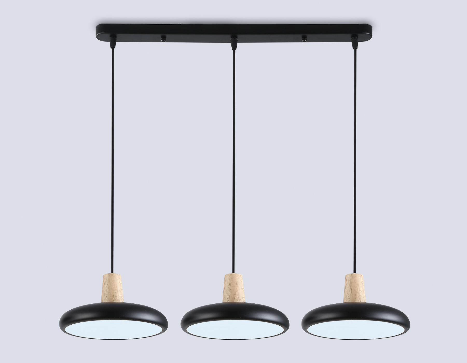 FL4841/3 BK/WD черный/дерево 72W 3000-6000K 550*200*800 (без ПДУ)