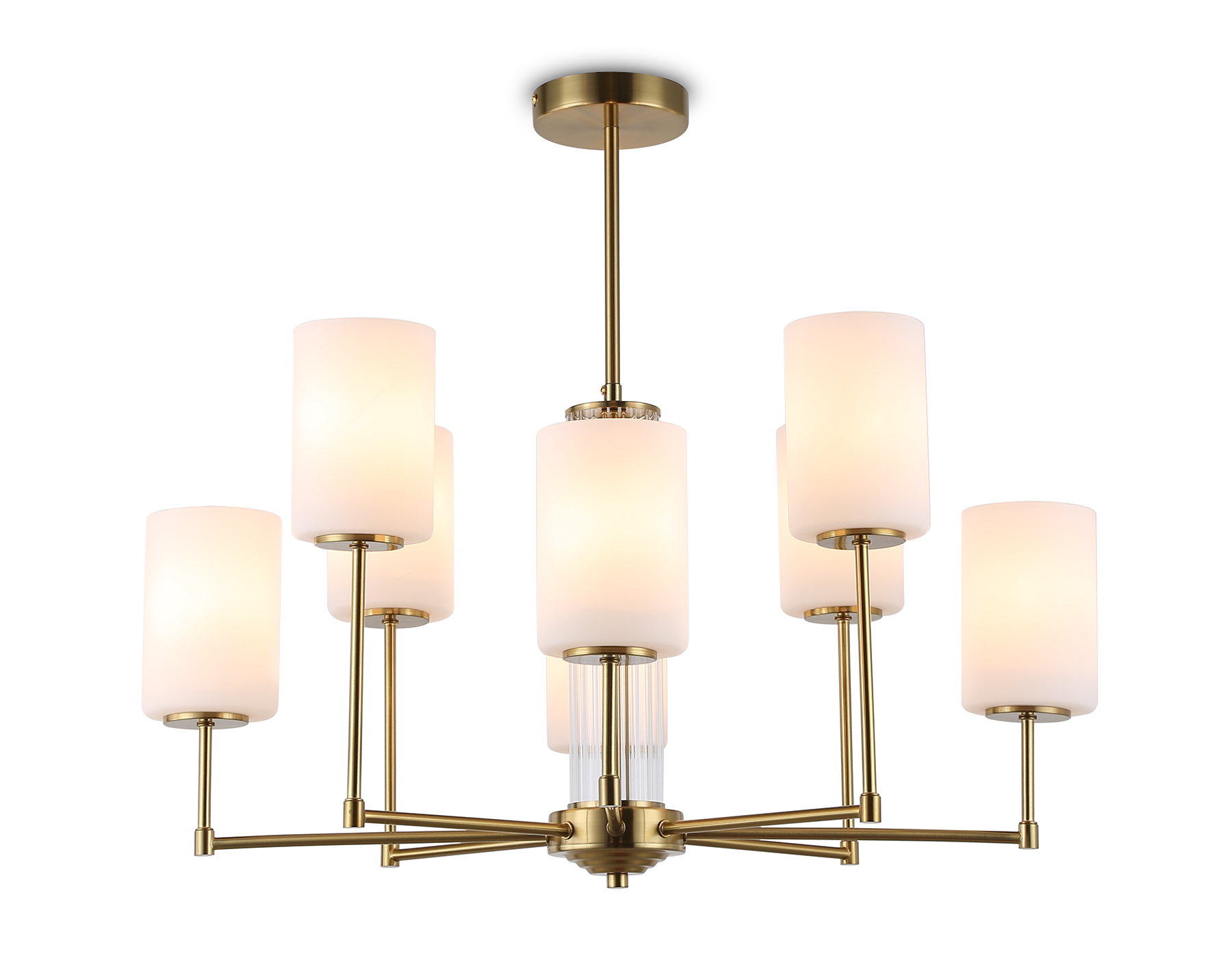 LH56217/8 BS/FR латунь/белый матовый E27/8 max 60W D700*600