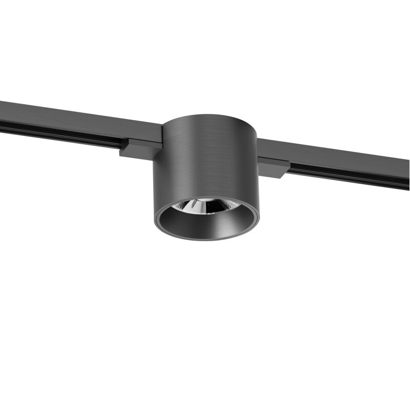 DK5743-DN Светильник для трека SHINE SPOT со светодиодом, D70*H60, 48V DC, 8W, RA?90, 3000K, IP20, темный никель, алюминий