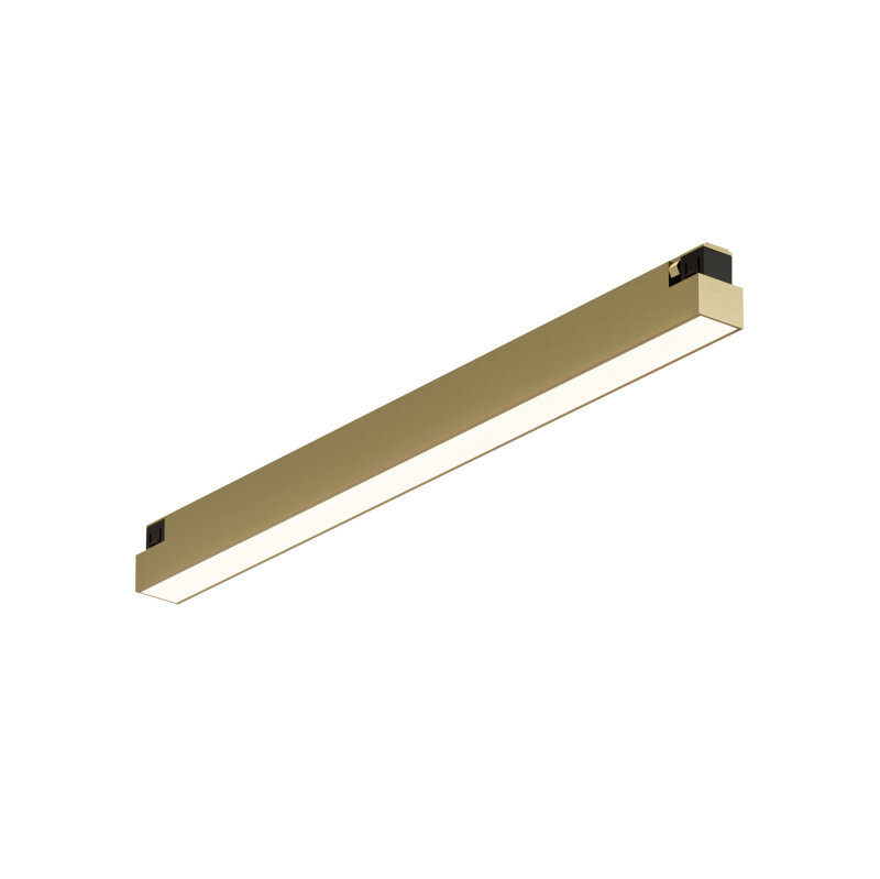 DK5751-SB Светильник для трека SHINE LINEAR со светодиодом, L301*W19*H27, 48V DC, 12W, RA?90, 3000K, IP20, сатинированная латунь, алюминий