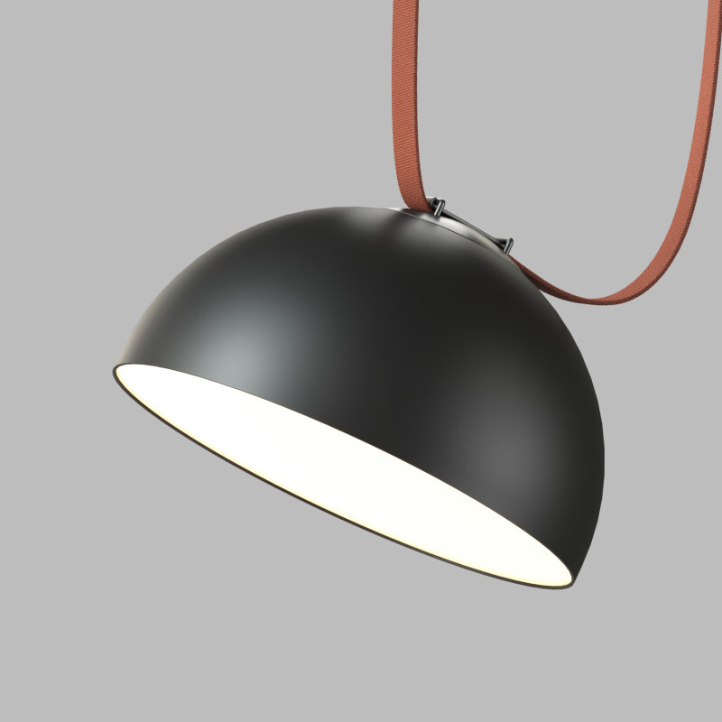 DK5662-BK Cветильник для трека-ремня Belty Smart, серия Flow со светодиодом, D300*H171мм, 48V DC, 28W, RA90, 120°, 3000-5700K, IP20, черный, алюминий