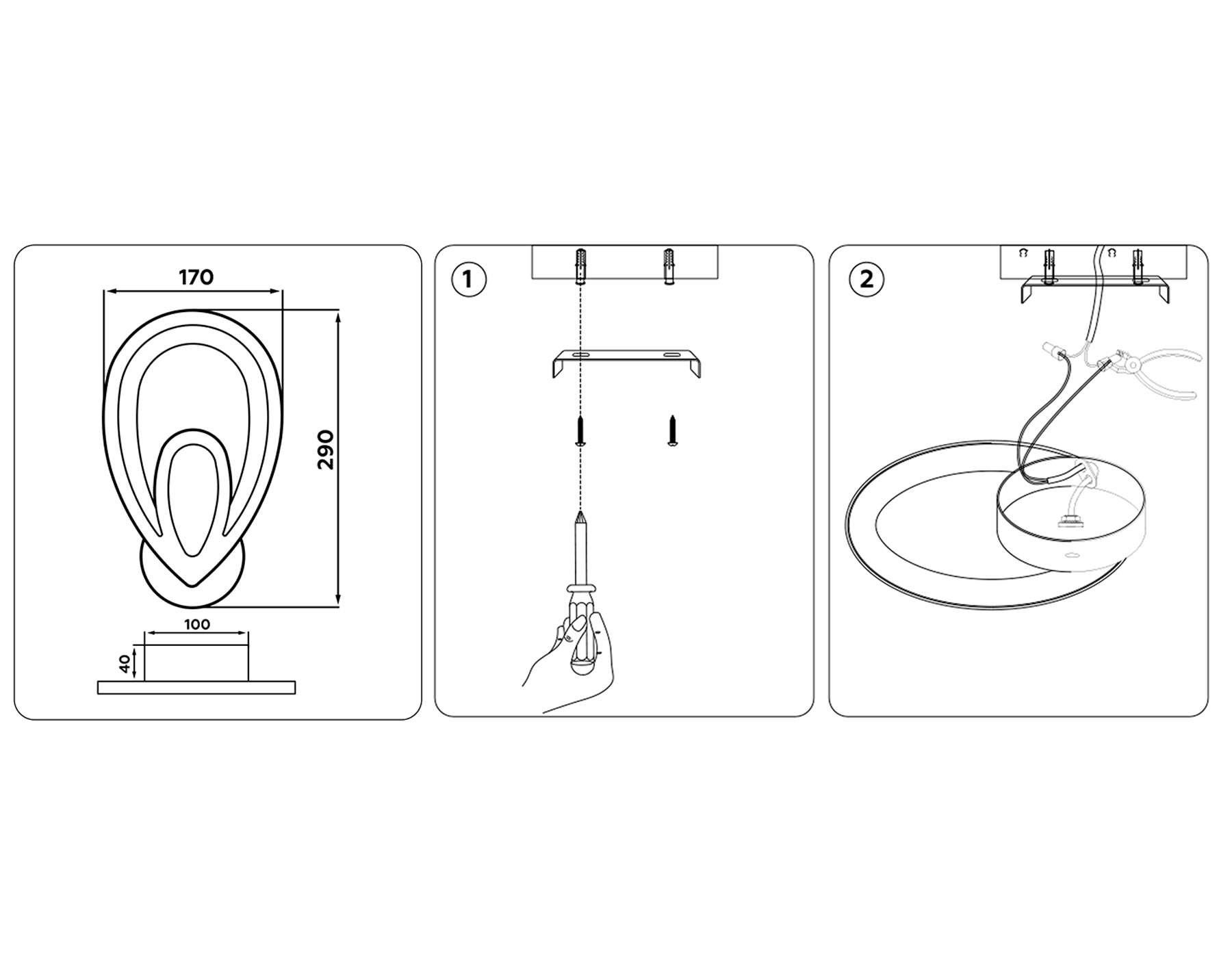 FA473 CH хром 6400K+3000K/4200K 22W 290*170*50
