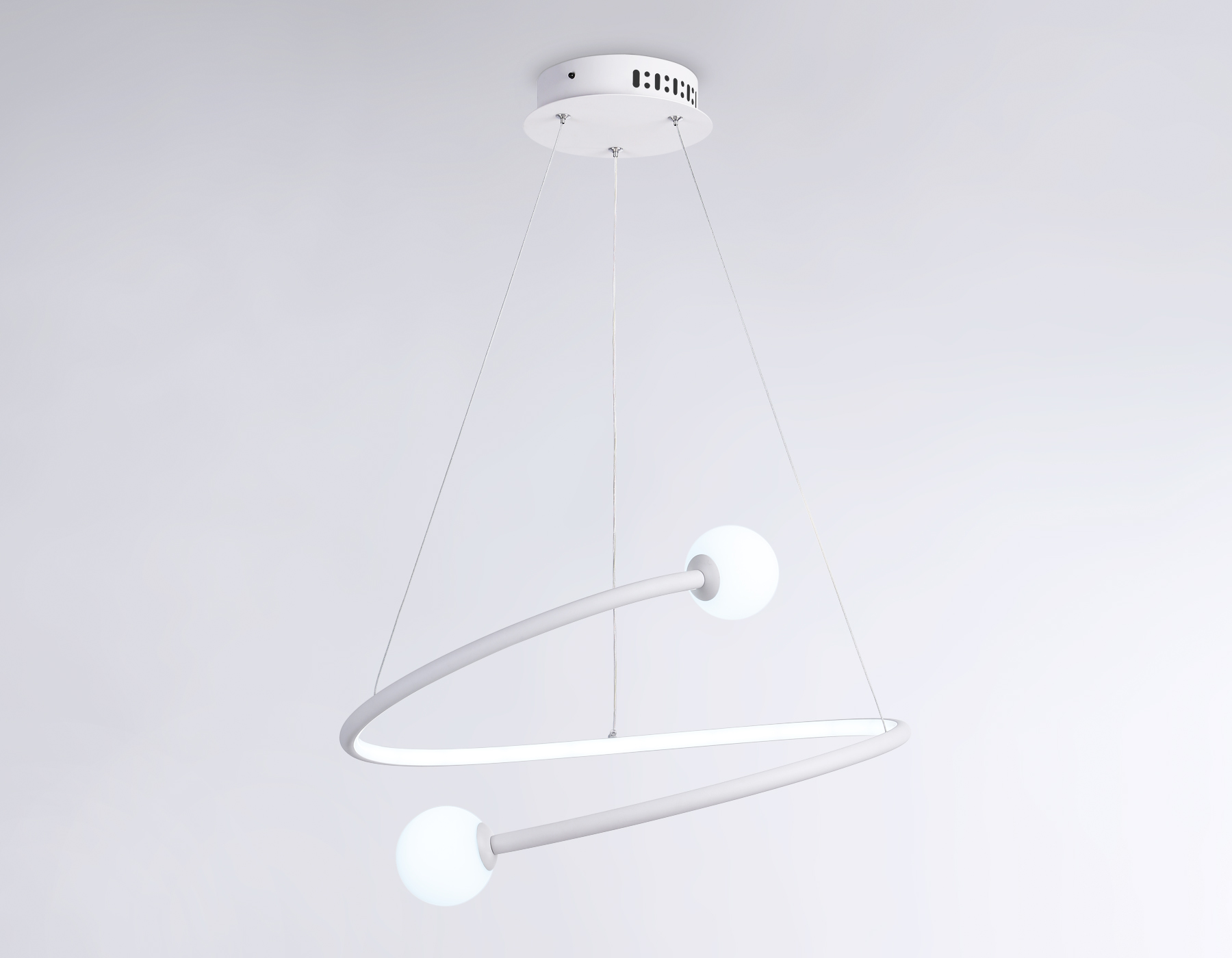 FL66291 WH белый 39W 3000K-6400K D500*1000 (ПДУ ИК)