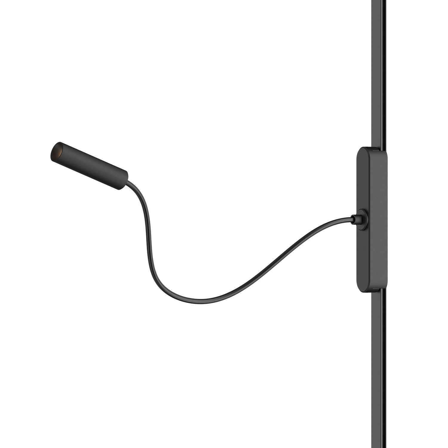 DK5313-BK Светильник для трека Air, серия Spot 3000 со светодиодом, ?26*495мм, 48V DC, 2W, RA?90, 24&deg;, 3000K, IP20, черный, алюминий