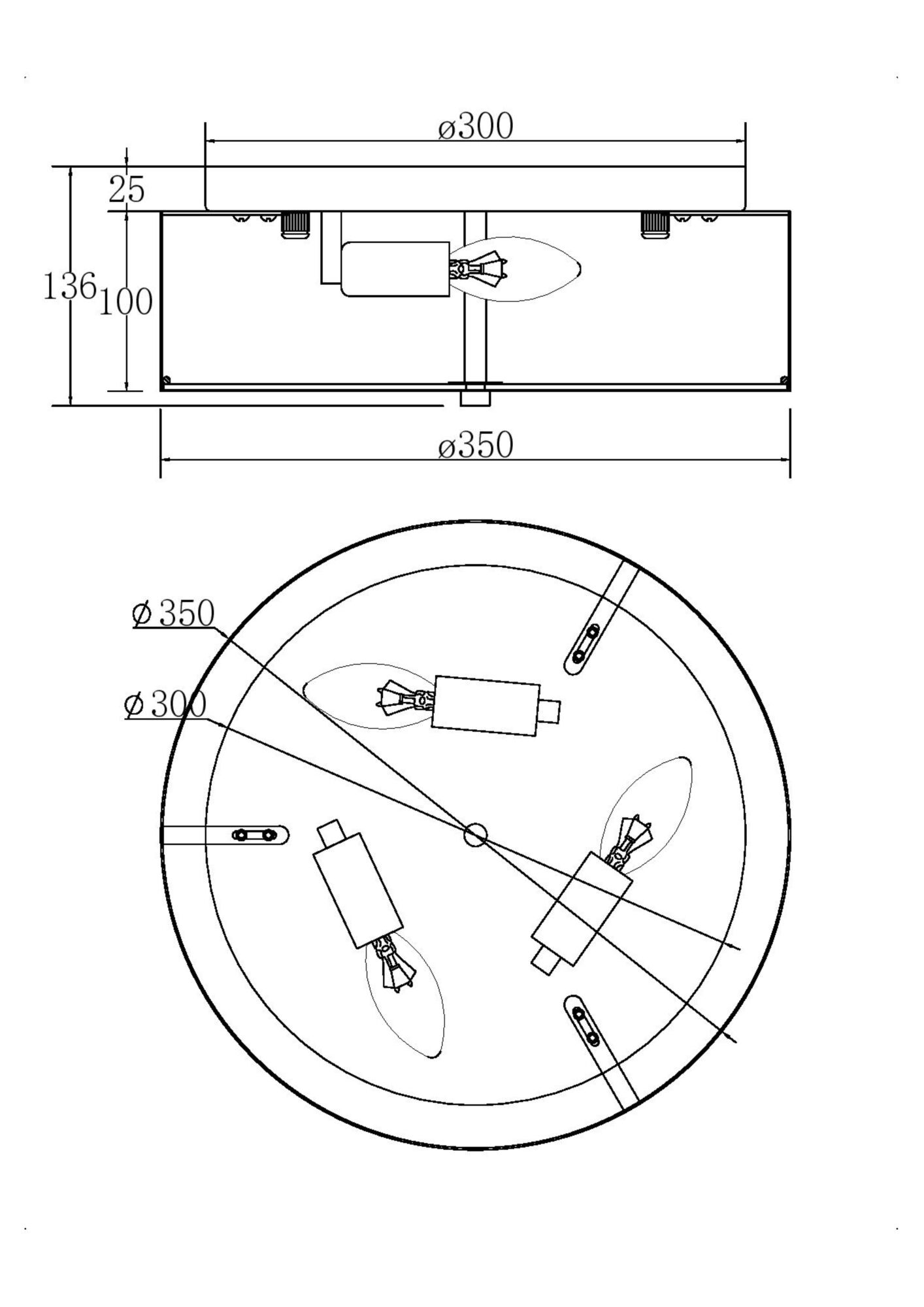Потолочный светильник Maytoni MOD096CL-03CH