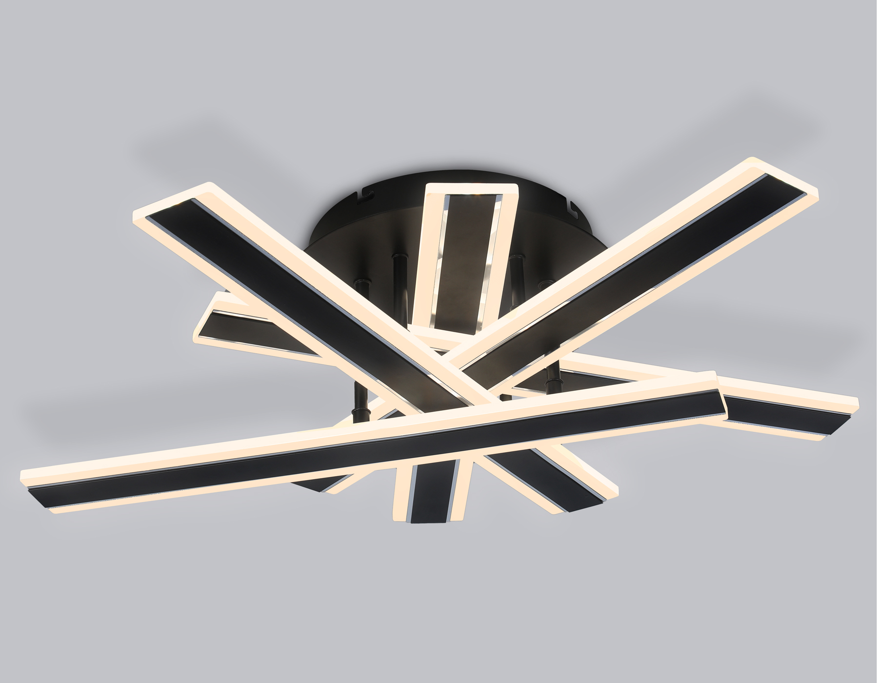 FA8906 BK/CH черный/хром 132W 3000K-6400K 620*590*150 (ПДУ РАДИО 2.4G)