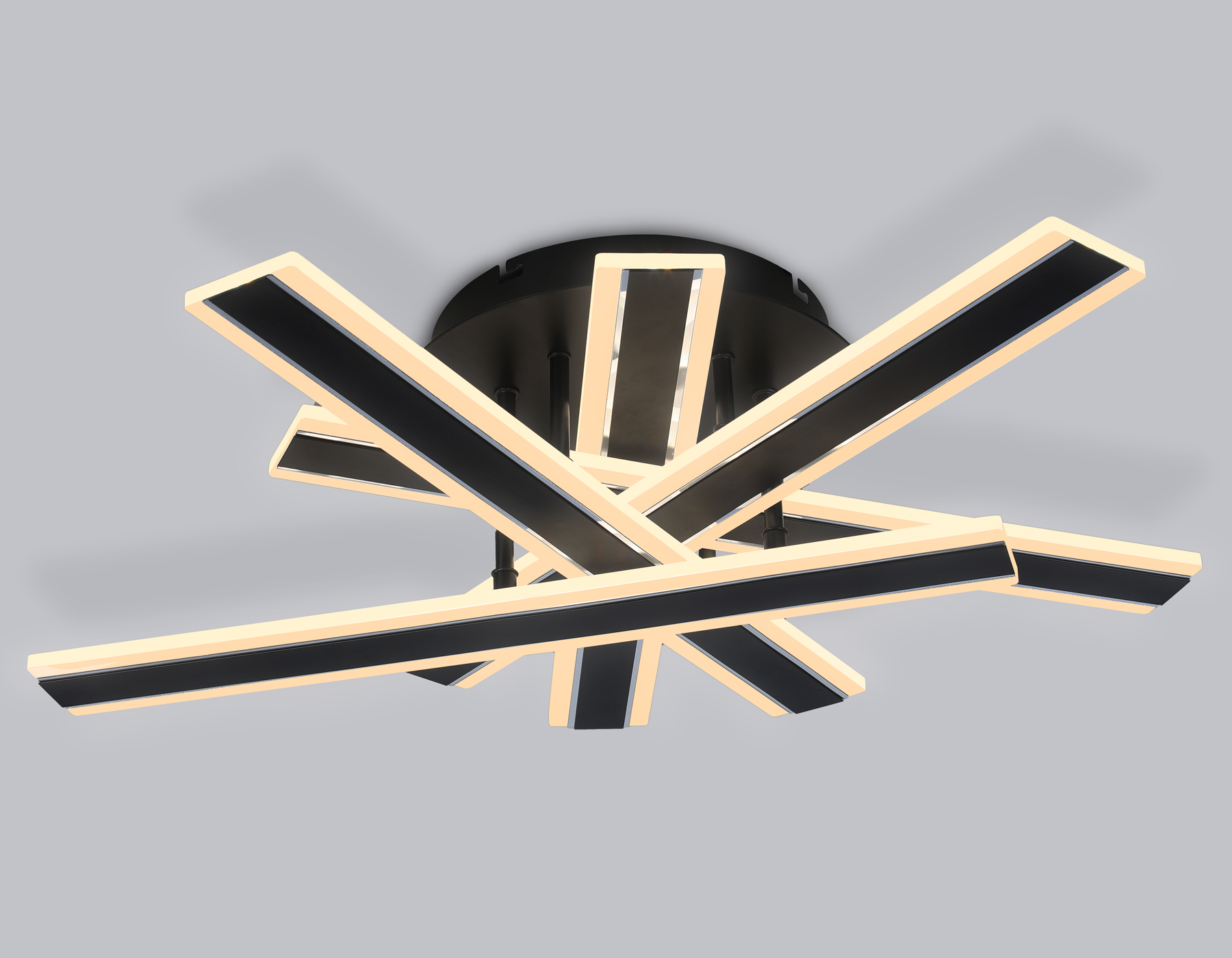 FA8906 BK/CH черный/хром 132W 3000K-6400K 620*590*150 (ПДУ РАДИО 2.4G)