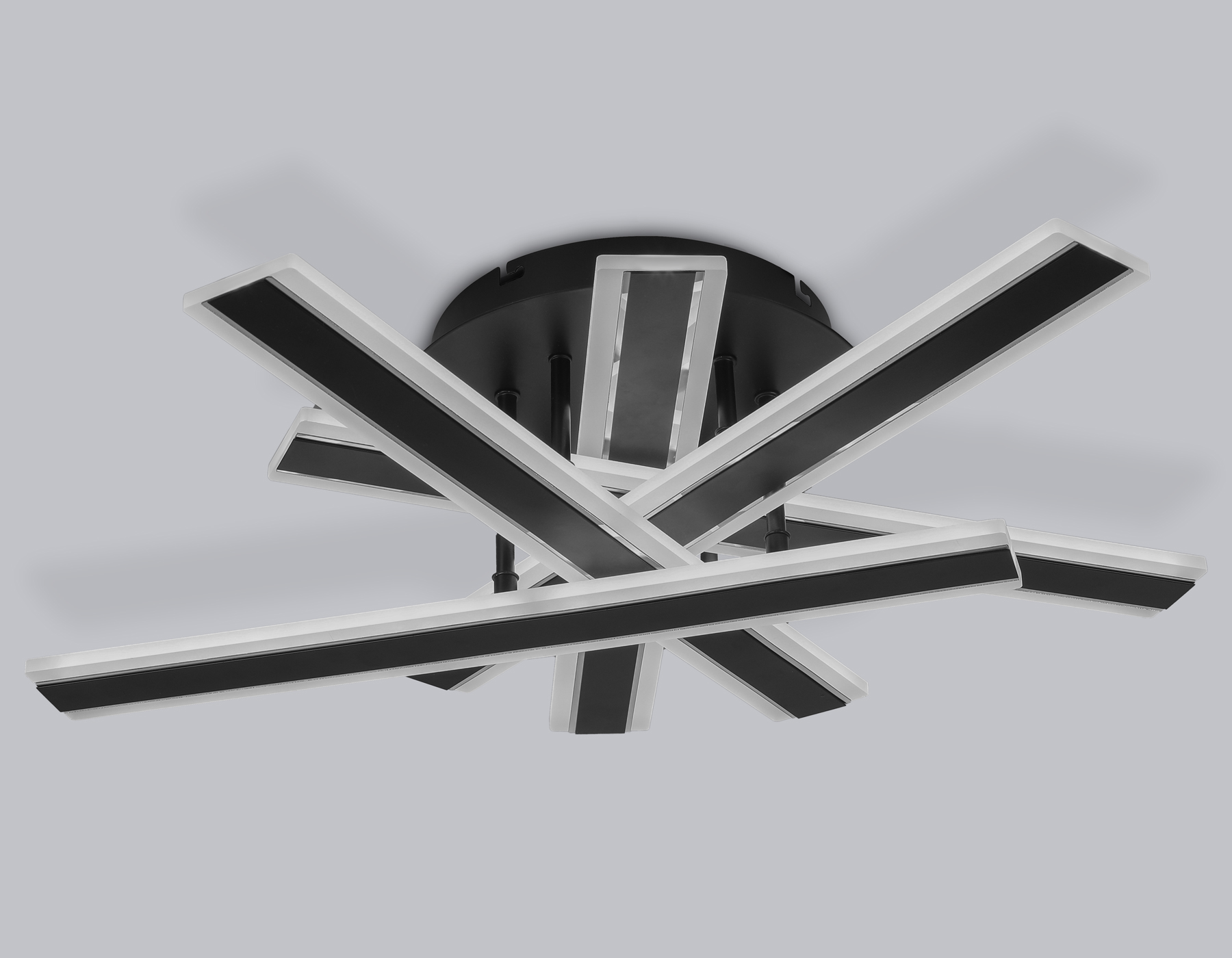 FA8906 BK/CH черный/хром 132W 3000K-6400K 620*590*150 (ПДУ РАДИО 2.4G)