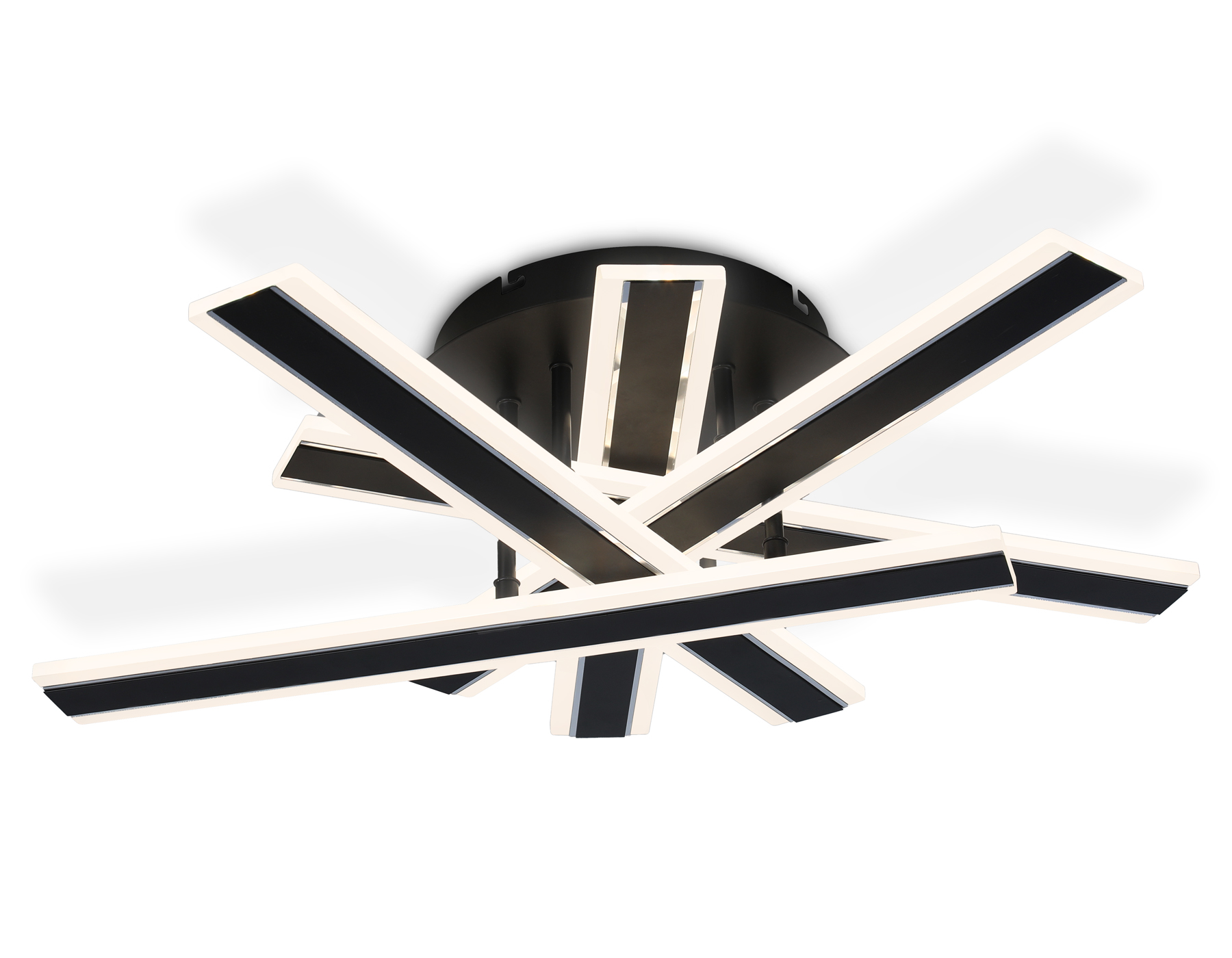 FA8906 BK/CH черный/хром 132W 3000K-6400K 620*590*150 (ПДУ РАДИО 2.4G)