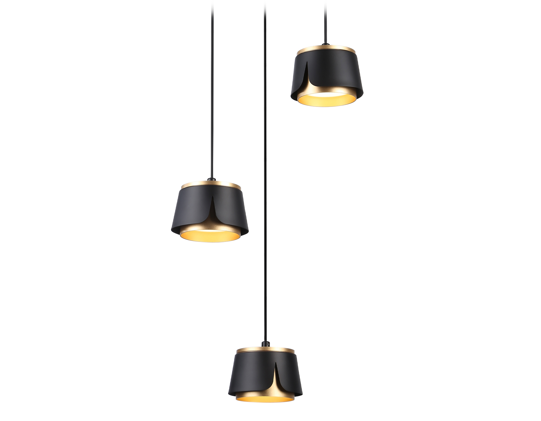 TN71252/3 BK/GD черный/золото GX53/3 D250*1090