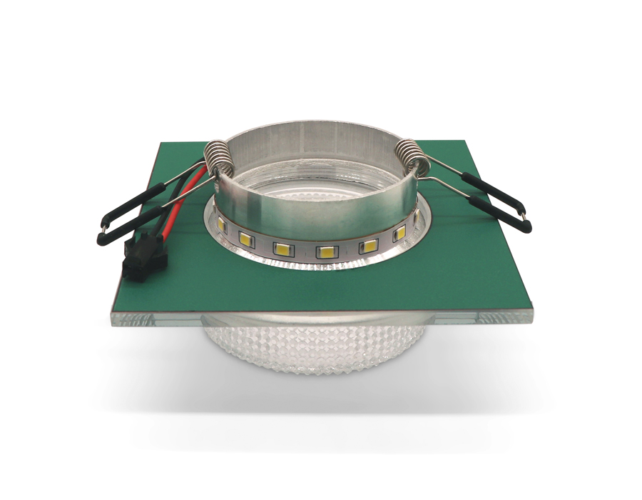 TN355 CH/CL хром/прозрачный GU5.3+3W (LED WHITE) 95*95*45