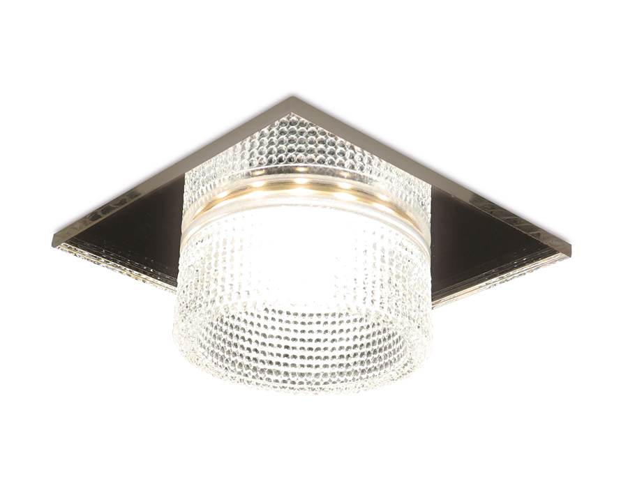 TN355 CH/CL хром/прозрачный GU5.3+3W (LED WHITE) 95*95*45