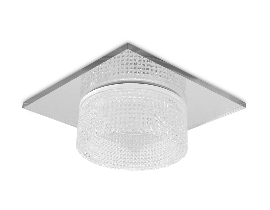 TN355 CH/CL хром/прозрачный GU5.3+3W (LED WHITE) 95*95*45