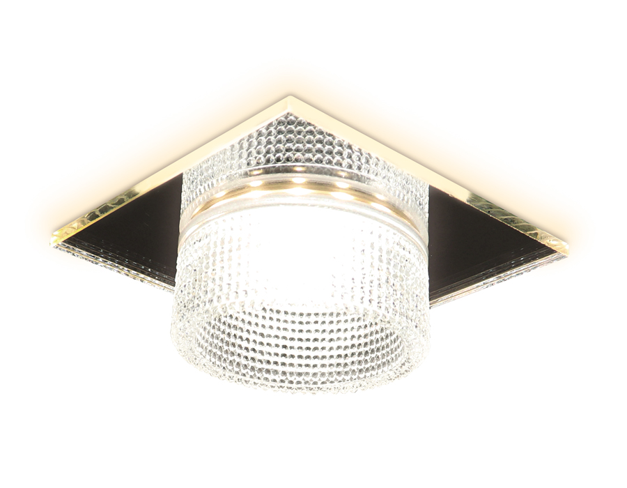 TN355 CH/CL хром/прозрачный GU5.3+3W (LED WHITE) 95*95*45