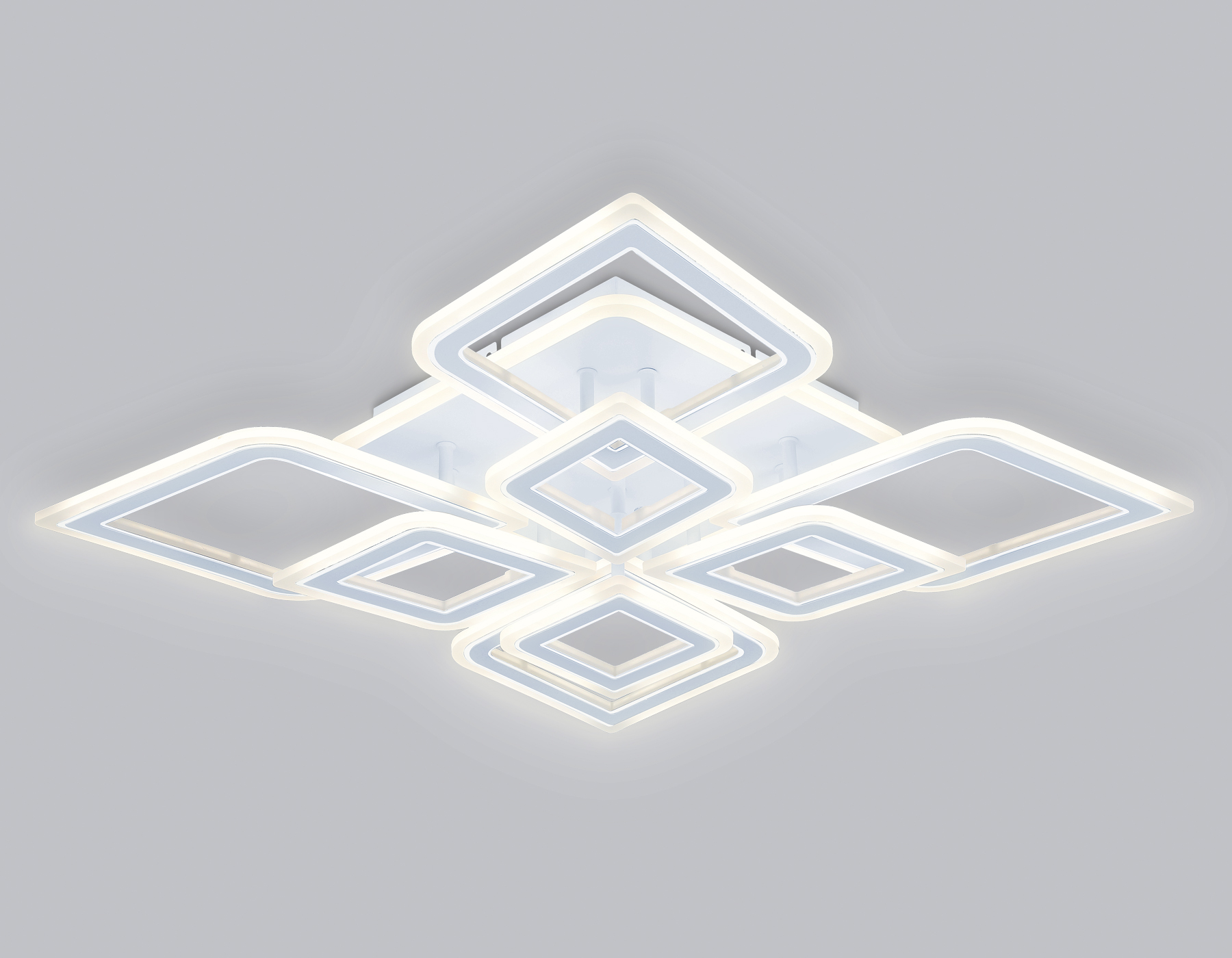 FA8911/4+4 WH/CH белый/хром 162W 3000K-6400K 560*560*120 (ПДУ РАДИО 2.4G)