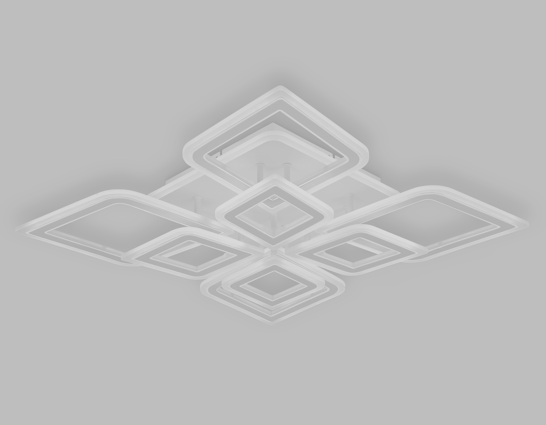 FA8911/4+4 WH/CH белый/хром 162W 3000K-6400K 560*560*120 (ПДУ РАДИО 2.4G)