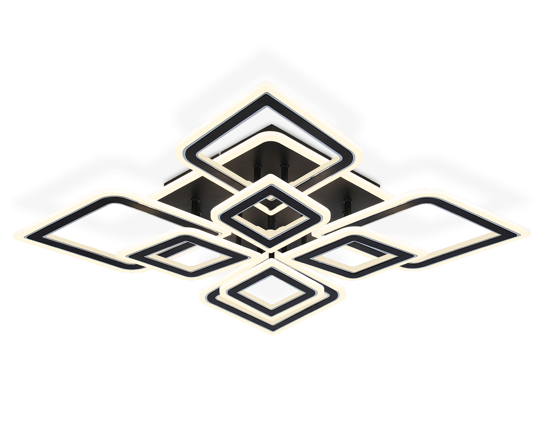 FA8912/4+4 BK/CH черный/хром 162W 3000K-6400K 560*560*120 (ПДУ РАДИО 2.4G)