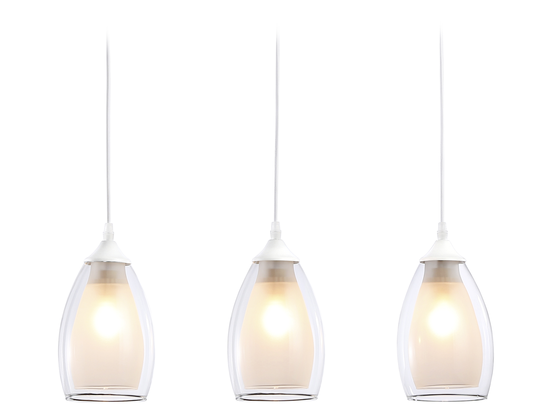 TR3536/3 WH/CL/FR белый/прозрачный/белый матовый E27*3 max 40W 640*120*820