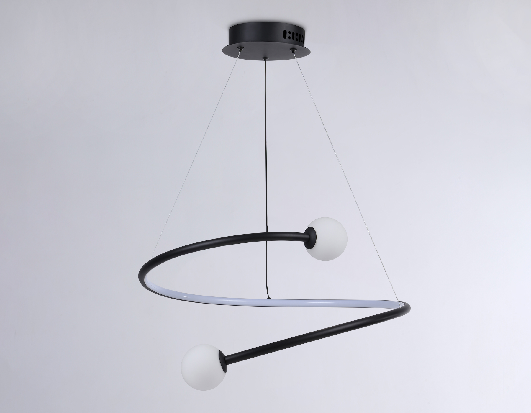 FL66293 BK черный 39W 3000K-6400K D500*1000 (ПДУ ИК)