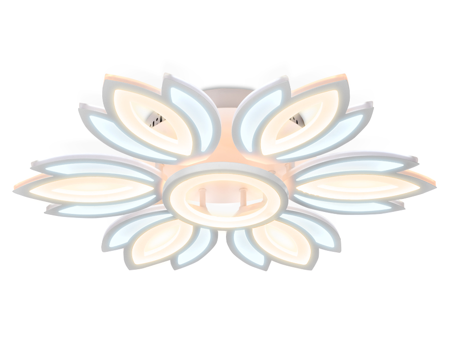 FA456/6+1 WH белый 132W 3000K/6400K D640*110 (Без ПДУ)