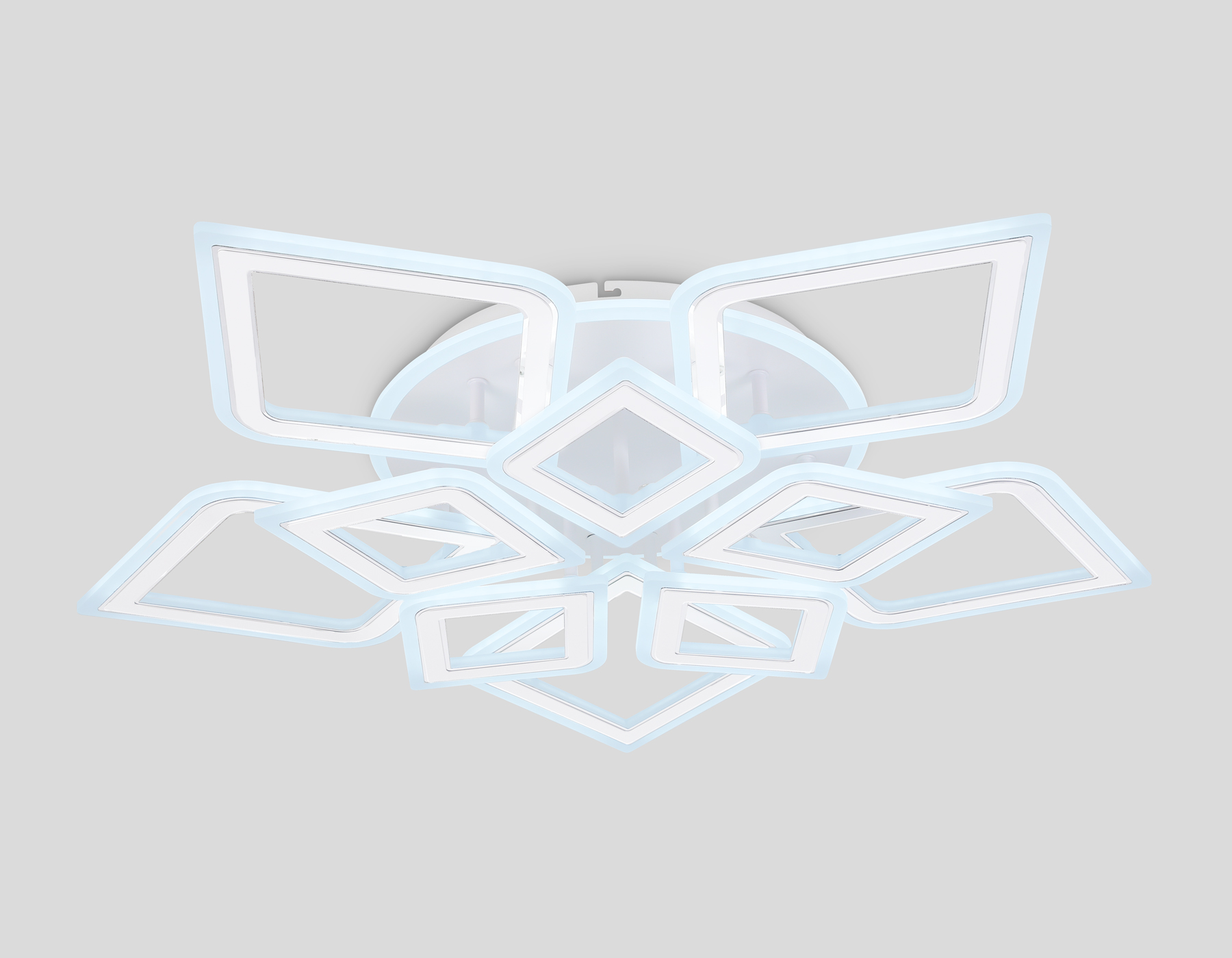 FA8914/5+5 WH/CH белый/хром 193W 3000K-6400K 770*740*120 (ПДУ РАДИО 2.4G)