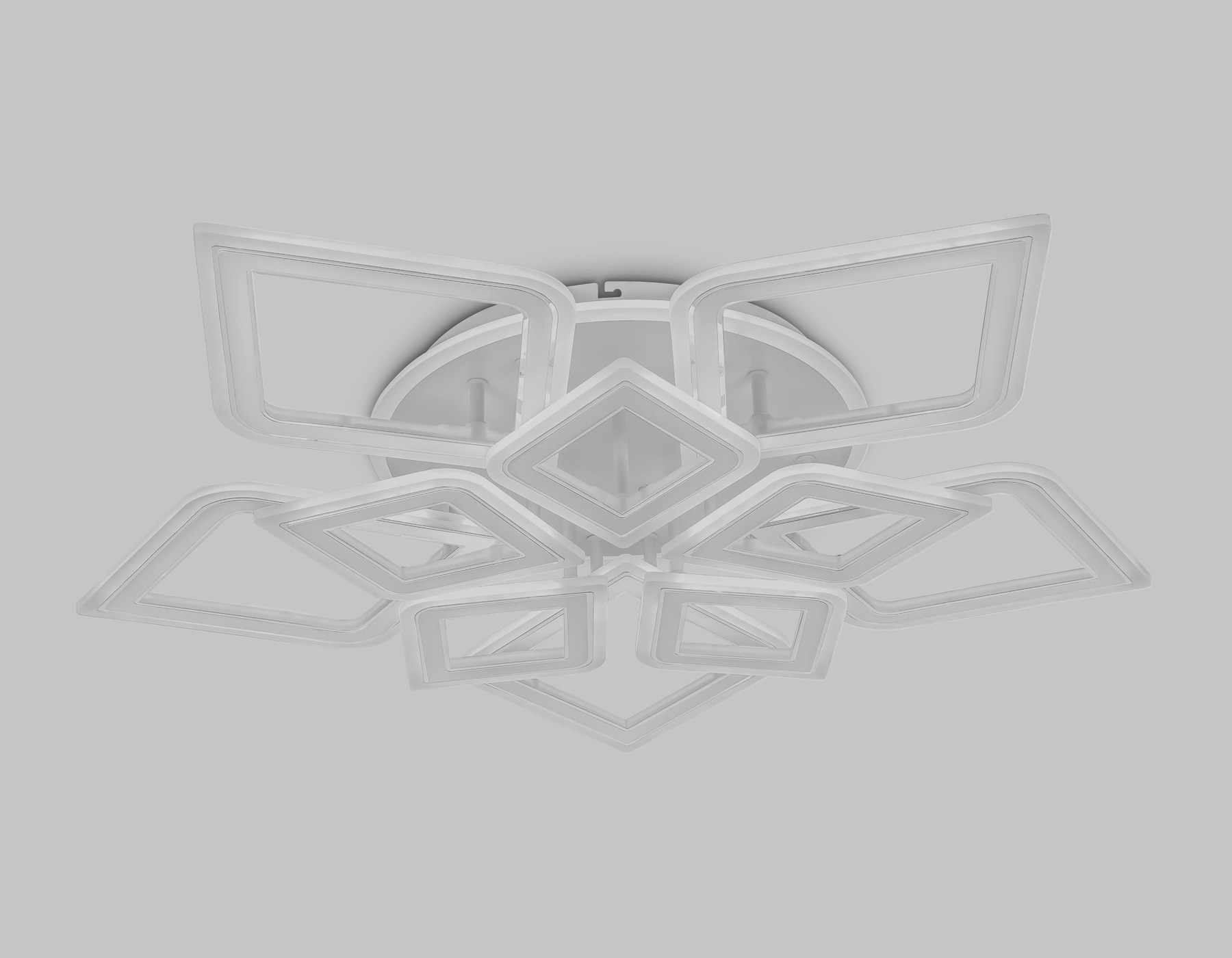 FA8914/5+5 WH/CH белый/хром 193W 3000K-6400K 770*740*120 (ПДУ РАДИО 2.4G)