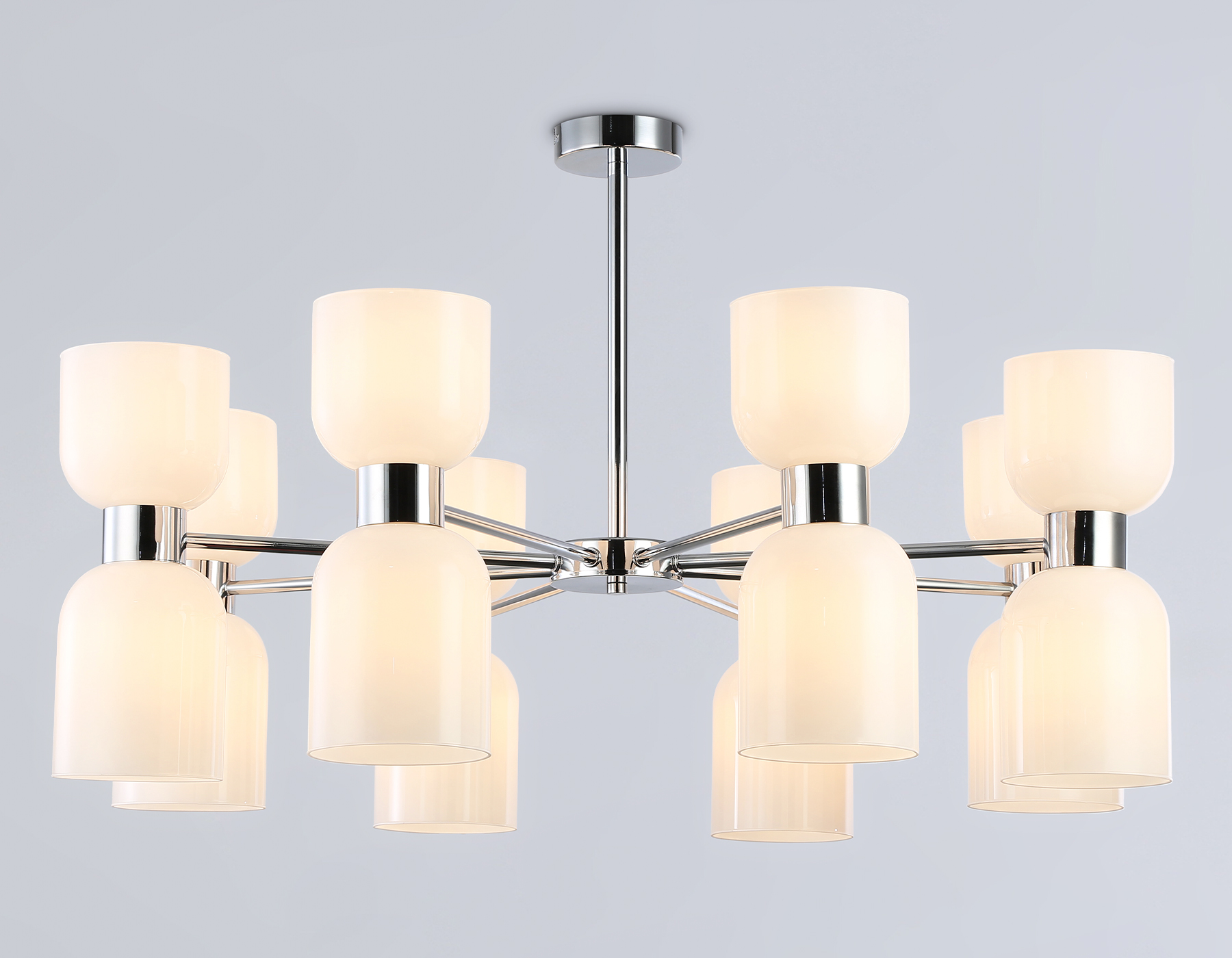 LH56085/16 СH/FR хром/белый матовый E14*16 max 40W D860*510