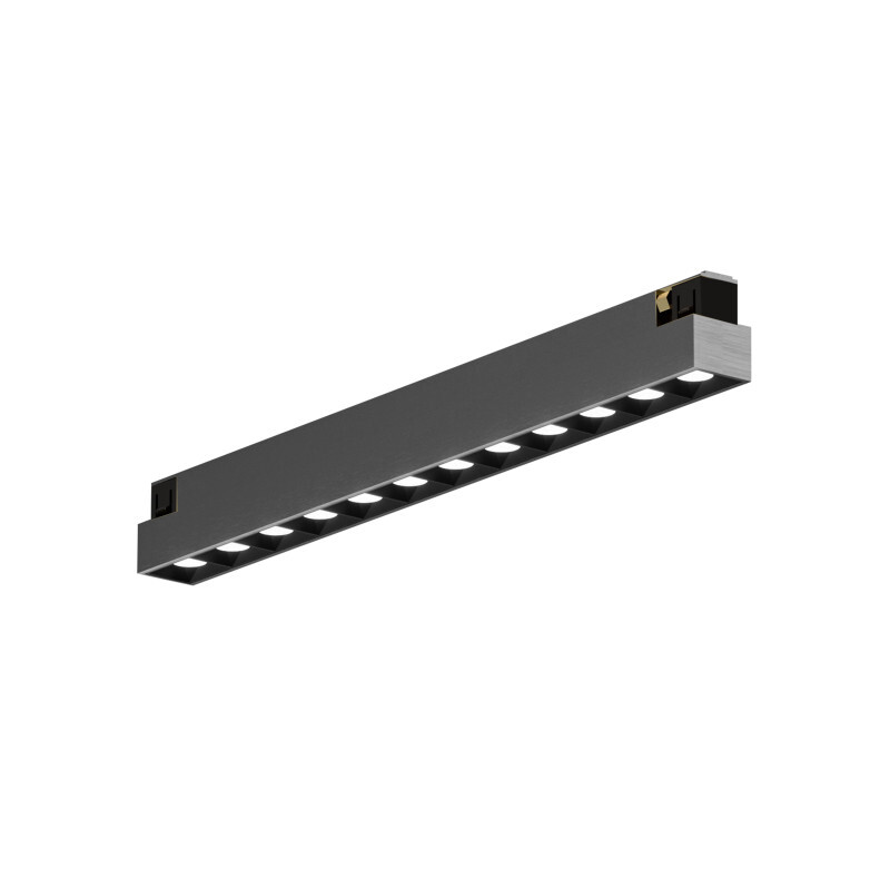 DK5771-DN Светильник для трека SHINE GRILL со светодиодом, L231*W19*H27, 48V DC, 10W, RA?90, 3000K, IP20, темный никель, алюминий