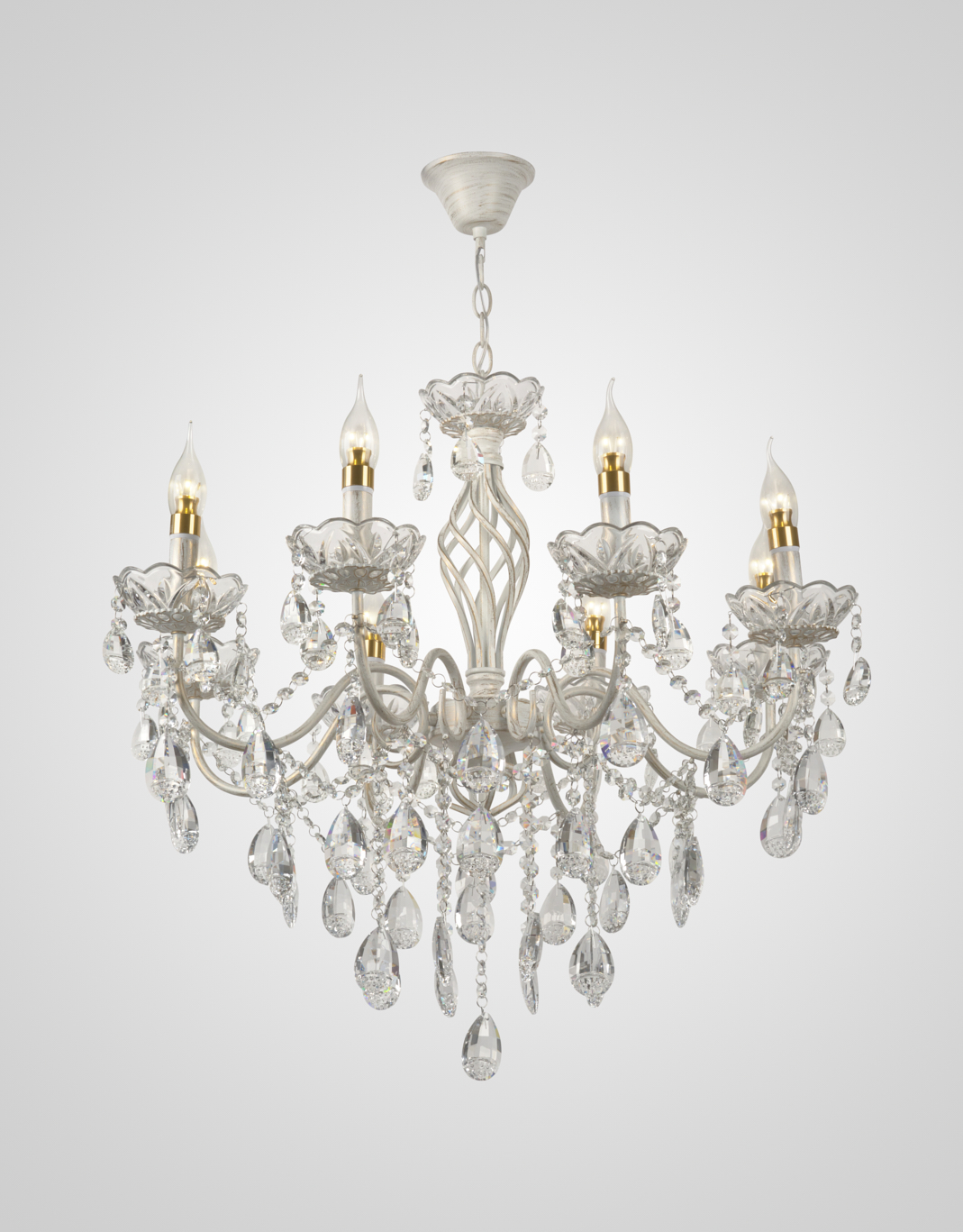 Подвесная люстра P6797-8 WT+GD 000024278