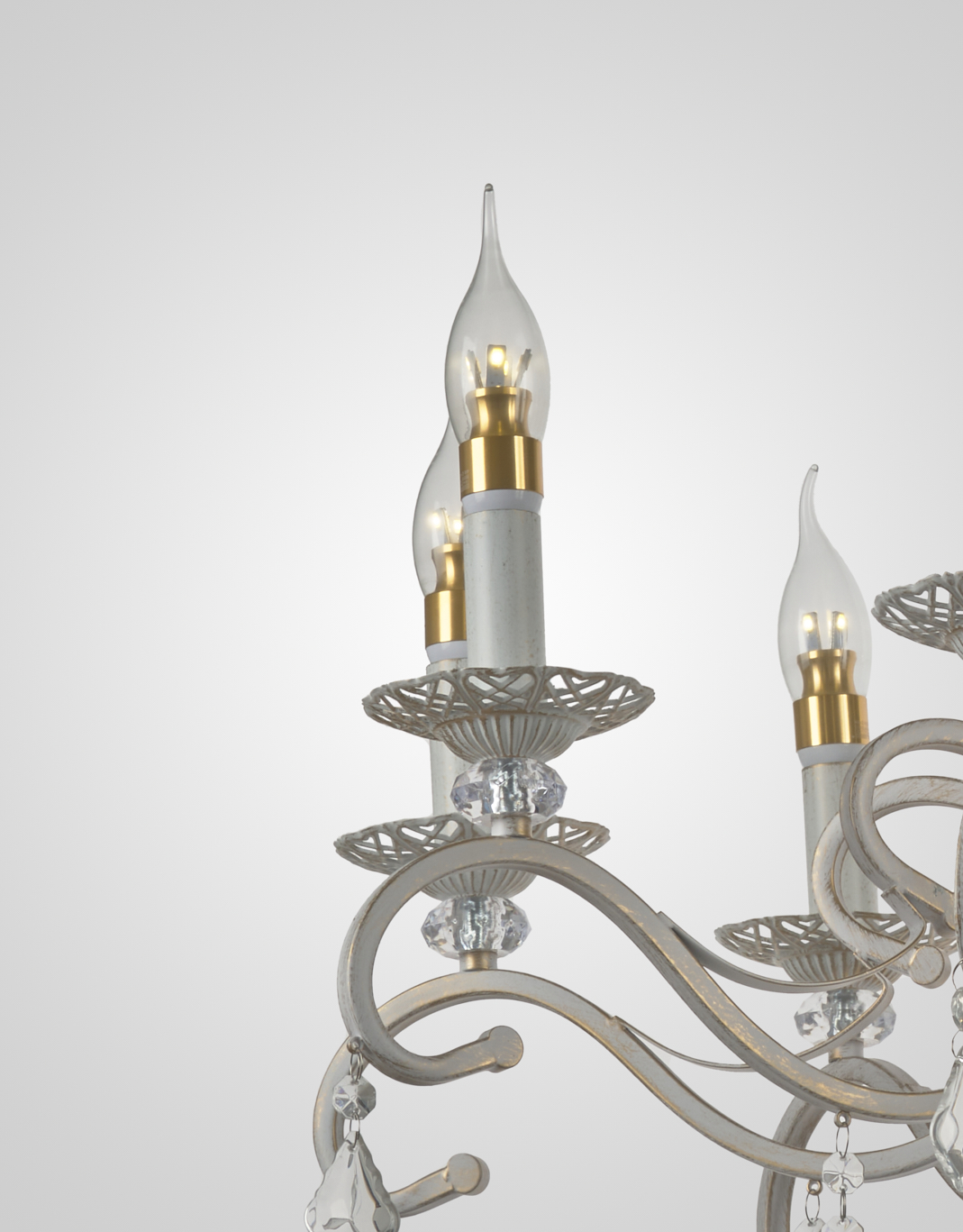 Подвесная люстра P9680-8 WT+GD 000024294