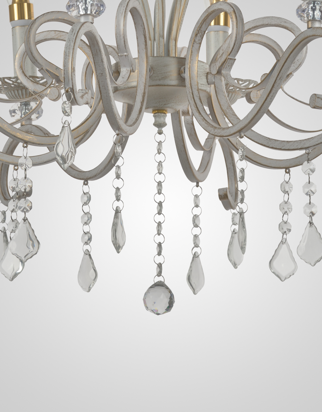 Подвесная люстра P9680-8 WT+GD 000024294